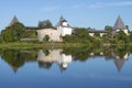 View of the ancient Russian fortress, Staraya Ladoga Royalty Free Stock Photo