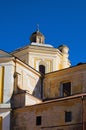 View of ancient Saint Ignatius of Loyola and Stanislaus Kostka church former Jesuit Collegium. Royalty Free Stock Photo