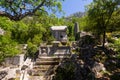 View of the sarcophagi of the Northeastern Necropolis in the city of Termessos