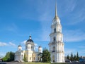 View on the ancient Spaso-Preobrazhensky Cathedral. Rybinsk, Russia