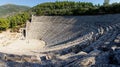 View of the ancient theatre of Epidauros in southern Greece