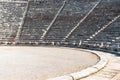 View of the ancient theatre of Epidauros in southern Greece