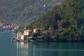 View on a ancient villa, lake como