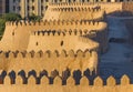 View of the ancient wall of Khiva, in Uzbekistan. Royalty Free Stock Photo