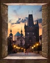 View of Charles Bridge Royalty Free Stock Photo