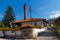 View of an ancient wooden Arebi Atik mosque in the historic district of Sarajevo. Bosnia and Herzegovina Royalty Free Stock Photo