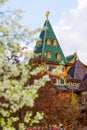 View of the ancient wooden buildings Museum-Reserve Kolomenskoye Royalty Free Stock Photo