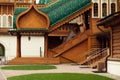 View of the ancient wooden buildings Museum-Reserve Kolomenskoye Royalty Free Stock Photo