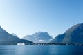 View of Andalsnes city, Norway Royalty Free Stock Photo