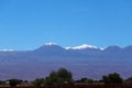 View of the Andean volcanoes covered by snow, Atacama Desert, Chile Royalty Free Stock Photo