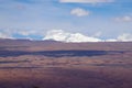 View of the Andean volcanoes covered by snow, Atacama Desert, Chile Royalty Free Stock Photo
