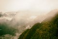 View of the Andes from the Inca Trail. Peru. No people. Royalty Free Stock Photo