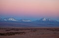 View of the Andes mountain range at sunset, Chile Royalty Free Stock Photo