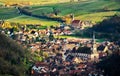 View of Andlau village in the Vosges mountains - Alsace, France Royalty Free Stock Photo