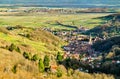 View of Andlau village in the Vosges mountains - Alsace, France Royalty Free Stock Photo