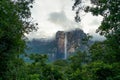 View of Angel falls, Canaima National Park Royalty Free Stock Photo