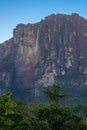 Angel falls view from Carrao river in Canaima National Park. Royalty Free Stock Photo