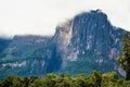 Angel falls view from Carrao river in Canaima National Park. Royalty Free Stock Photo