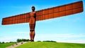 A view of the Angel of the North Royalty Free Stock Photo