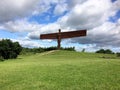 A view of the Angel of North near Gateshead