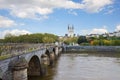 View of Angers with St Maurice, France