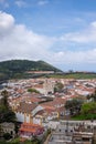 View of Angra do Heroismo from Alto da Memoria, Terceira, Azores, Portugal