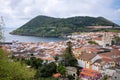 view of Angra do Heroismo from Alto da Memoria, Azores, Portugal