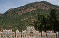 View of Annamalai Hill seen from Arulmigu Arunachaleswarar Temple, Tiruvannamalai which represent element of fire