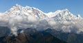 View of Annapurna Himal from Jaljala pass Royalty Free Stock Photo