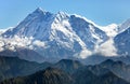 View of Annapurna Himal from Jaljala pass - Nepal Royalty Free Stock Photo