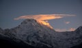 View of Annapurna South, Nepal Royalty Free Stock Photo