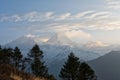 View of Annapurna south range from Poon Hill Royalty Free Stock Photo
