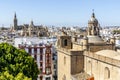 View of Annunciation Church and Cathedral of Seville in the capital city of Andalusia, Seville, Spain Royalty Free Stock Photo