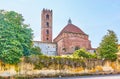 The rear side of St John and Reparata Church in Lucca, Italy
