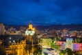 View of the Antioquia Museum at night