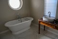 View at an antique bathtub at Paarl in South Africa