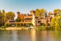 Medieval Castle in Turin, Italy. Royalty Free Stock Photo