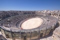 View of the antique theatre and arena of Nimes Royalty Free Stock Photo