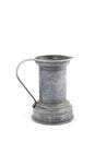 View of antique tin pitcher Royalty Free Stock Photo