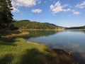 a view of the Aoos lake, Epirus Greece Royalty Free Stock Photo