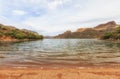 View of Apache lake, Arizona Royalty Free Stock Photo