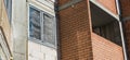 View of an apartment building under construction with balconies Royalty Free Stock Photo