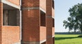 View of an apartment building under construction with balconies Royalty Free Stock Photo