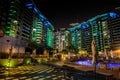 View of the apartments complex Oceana to the beach and villas Palm Jumeirah Royalty Free Stock Photo