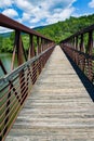 A View of an Appalachian Trail Footbridge Royalty Free Stock Photo