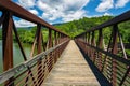 A View of an Appalachian Trail Footbridge Royalty Free Stock Photo