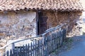 View of an apparently abandoned old house in a village in Asturias, Spain Royalty Free Stock Photo