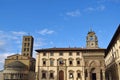 View of Arezzo taken from Piazza Grande - Arezzo - Tuscany - Italy Royalty Free Stock Photo