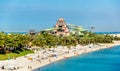 View of Aquaventure Waterpark on Palm Jumeira island