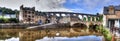 Panoramic view of the aqueduct and old port Dinan